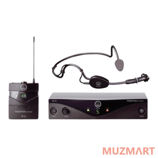 AKG Perception WMS45 Sports Set BD-U2 (614-634) Радиосистема с портативным передатчиком, микрофон с оголовьем C544L