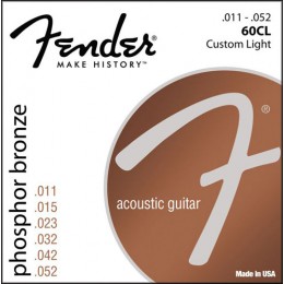 Fender STRINGS NEW ACOUSTIC 60CL PH0S BRONZE 11-52 Струны для акустической гитары