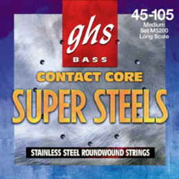 GHS STRINGS M5200 SUPERSTEEL Струн для бас-гитары, 045-105