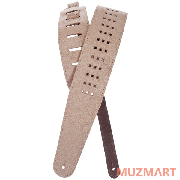Planet Waves 25PRF03 Кожаный гитарный ремень, Whitewashed Blocks