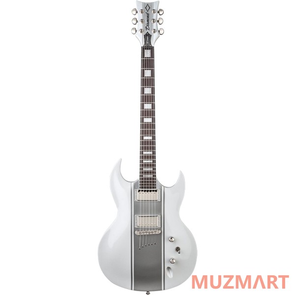 DBZ DIAMOND RENSTP14-WHSS Renegade ST Plus White/Silver Stripes Электрогитара