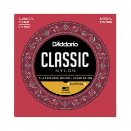 D'Addario EJ-27N 3/4 Normal Cтруны для уменьшенной 3/4 классической гитары, посеребренная медь