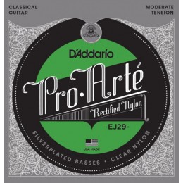 D'Addario EJ-29 Moderate Струны для классической гитары, серебряная обмотка