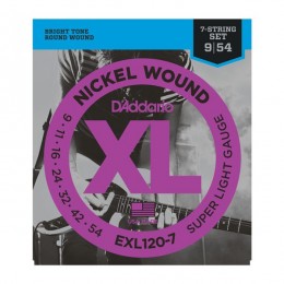 D'Addario EXL120-7 Струны для 7-струнной электрогитары 9-54