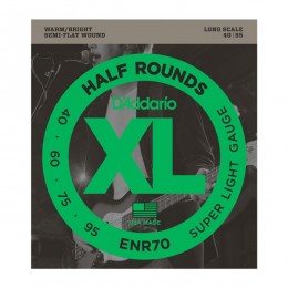 D'Addario ENR-70 Super Light Струны для 4-х струнной бас гитары