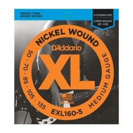 D'Addario EXL160-5 Струны для 5-ти струнной бас гитары