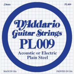 D'Addario PL009 Одиночная струна для акустической и электрогитары