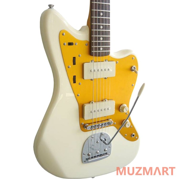 Squier J MASCIS JAZZMASTER RW VINTAGE WHITE Электрогитара
