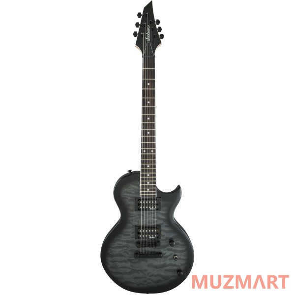 Jackson JS SERIES MONARKH SC JS22, ROSEWOOD FINGERBOARD, QUILT MAPLE TOP, TRANSPARENT BLACK Электрогитара