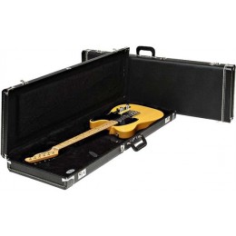 Fender G&G STANDARD MUSTANG/JAG-STANG/CYCLONE HARDSHELL CASE, BLACK WITH BLACK ACRYLIC INTERIOR Кейс для электрогитары