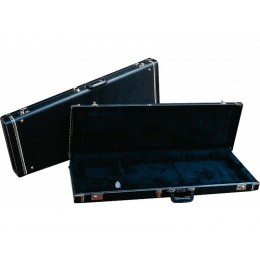 Fender G&G STANDARD MUSTANG/MUSICMASTER/BRONCO BASS HARDSHELL CASE, BLACK WITH ACRYLIC INTERIOR Кейс для бас-гитары