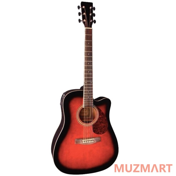 VGS D10 CE Dreadnought Cutaway Violinburst Электроакустическая гитара