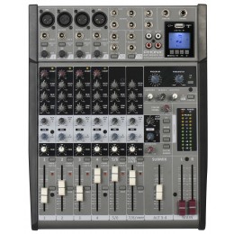 Phonic AM1204FX RW Микшерный пульт, 4 mic/line каналами, с двумя линейными стерео входами.