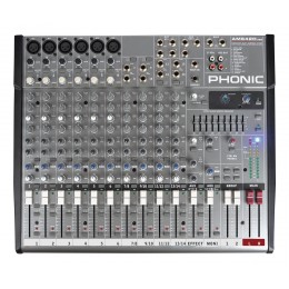 Phonic AM642D USB Микшерный пульт , 6 моно микрофонных/линейных вход + 4 стерео входа