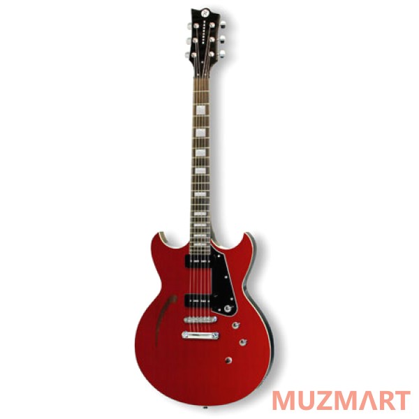 Reverend Manta Ray 290 Wine Red гитара полуакустическая